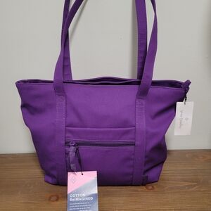 Vera Bradley Small Vera Tote in Elderberry